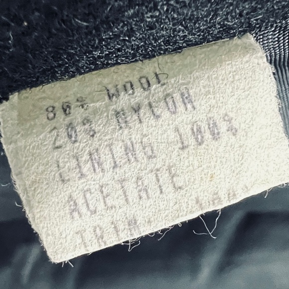 ••VINTAGE |•LADY SUZETTE•| GORGEOUS Long Wool Jacket Snakeskin Leather Embellish - Picture 15 of 16